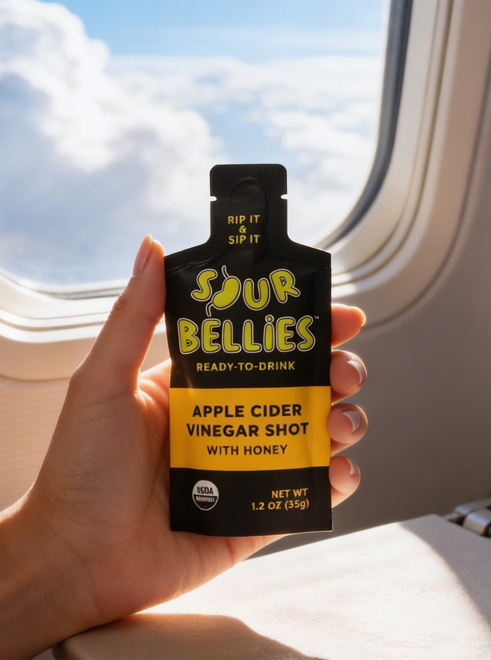 Sourbellies Apple Cider Vinegar Shots - 12 pack